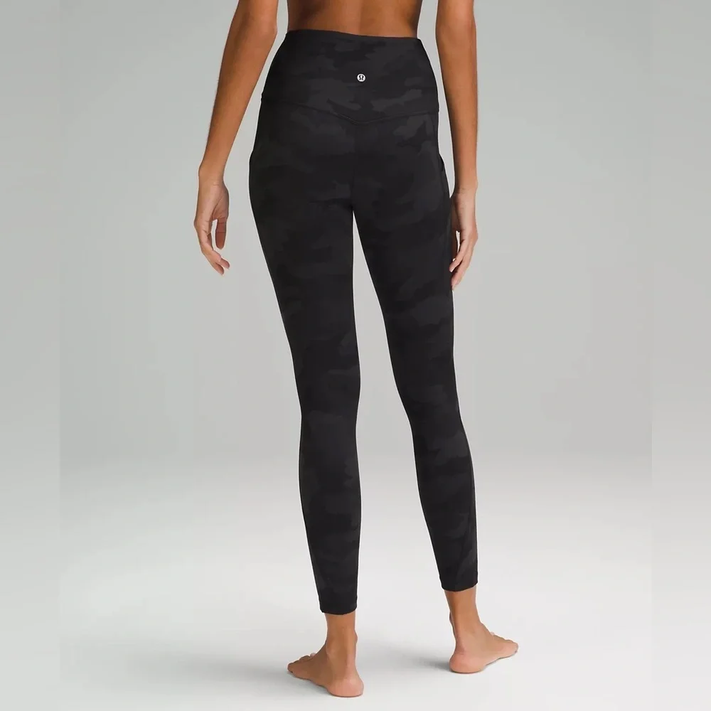 Lululemon Align High-Rise Leggings Heritage 365 Camo Deep Coal Multi 25” - Picture 2 of 5